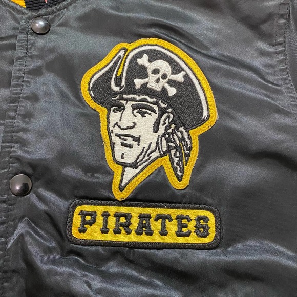 Vintage Pittsburgh Pirates STARTER Jacket Size Small MLB Baseball Satin Bomber - Picture 7 of 11